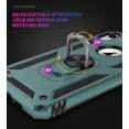 thumbnail image 4 of Phone Case for iPhone XR,[ Military Grade ] Shock-Absorption Bumper Cover iPhone XR Anti-Scratch Case with Ring Car Mount Kickstand for iPhone XR - Teal, 4 of 12
