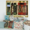 thumbnail image 2 of Designart 'Red Facade of Charming Shop In Paris Street II' French Country Framed Canvas Wall Art Print, 2 of 5