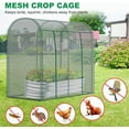 thumbnail image 3 of ABORON Crop Cages for Garden Plant, 78.7"H x 39.4"W x 71"H Raised Garden Bed Cover with Zippered Door, Plant Protection Tent Wind-Resistant Plant Cages for Outdoor Plants Vegetable Flower, 3 of 9