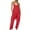 Red1, variant on Clearance! One Piece Jumpsuits For Women Womens Casual Summer Jumpsuit Sleeveless Loose Solid Color Strap Loose Jumpsuit Pocket Jumpsuit For Women Plus Size Jumpsuit For Curvy Women Army Green S-5XL