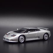 Open Box 1991-1995 BUGATTI EB110 GT SUPER CAR SILVER 164 SCALEDIORAMA DIECAST MODEL CAR