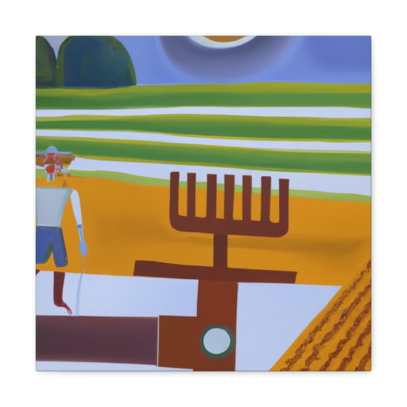 Furrowed Fields of Discs - Canvas