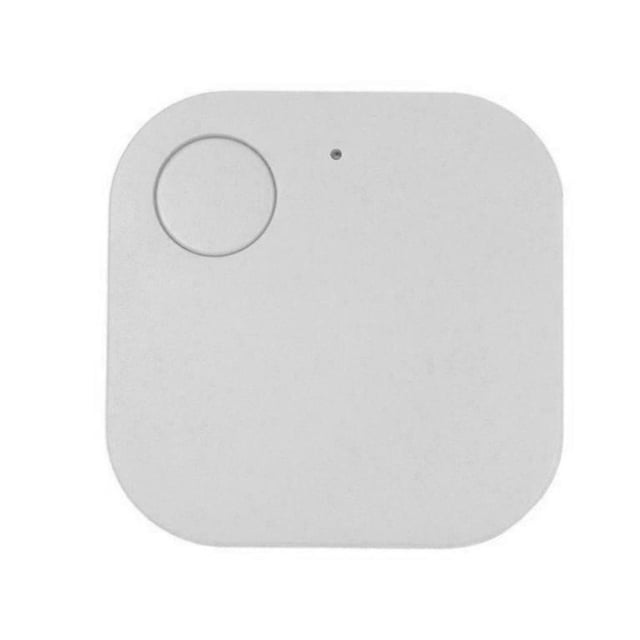 Interruptor de cámara de localización anti-perdida inalámbrica inteligente con alarma Bluetooth para mascotas, niños mayores, cuadrado, blanco Yuarrent EL001774-14