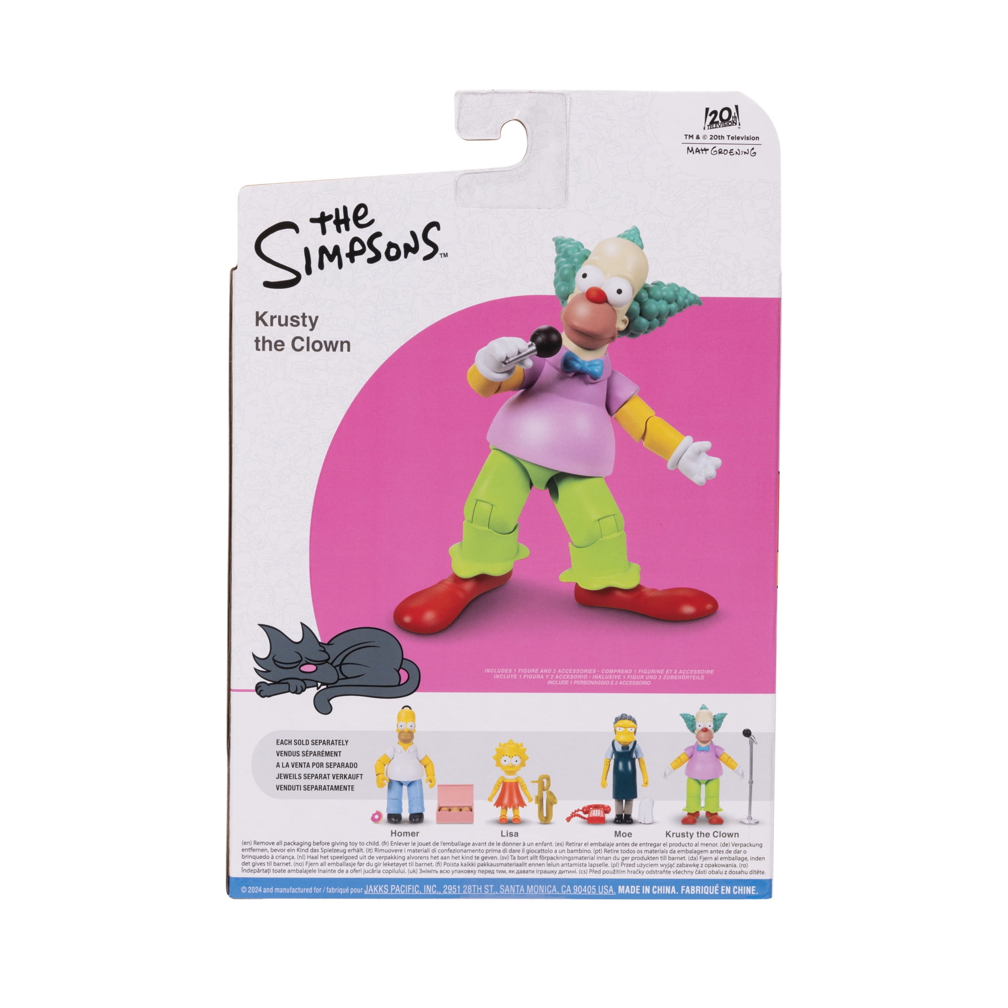 The Simpsons 5 inch Krusty the Clown Action Figure with The Simpsons 5 inch Krusty the Clown Action Figure with