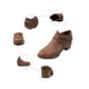 thumbnail image 4 of NECHOLOGY Botas Mujer Adulto Femenino Zapatos Botines mujer Cuero Artificial Otoño E Invierno Tacones Bajos Gruesos Cremallera Botines Cortos Zapatos De Punta Redonda (Blue, 9), 4 of 5