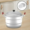 thumbnail image 1 of Baozi-vaporera de alimentos de 2 niveles para cocinar, olla humeante, utensilios de cocina, olla de , olla de para alimentos, carne de bola 30cm, 1 of 8