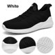 thumbnail image 1 of Deporte Casuales para Hombre Zapatos para Al Aire Libre Malla Transpirable Comodidad (blanco 44), 1 of 9