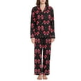 thumbnail image 4 of joogoo Pajamas Set for Women Red Bows Long Sleeve Pjs Loungewear L, 4 of 7