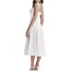 thumbnail image 3 of Lucakuins Vestido largo de una línea para mujer Vestido de fiesta floral de encaje con dobladillo dividido de verano blanco Lucakuins moda, 3 of 7