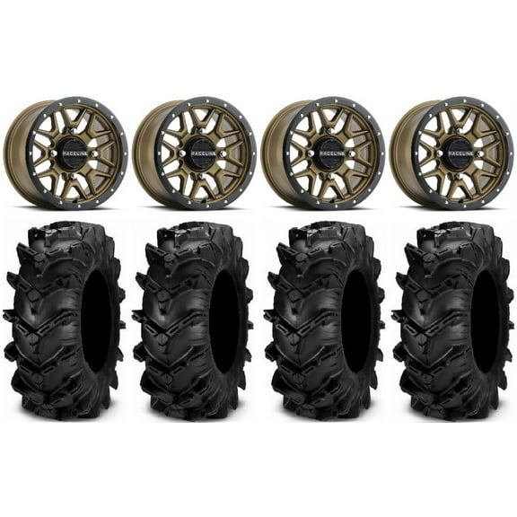 Raceline Krank 14" Bronze Wheels 28" Cryptid Tires Polaris RZR XP 1000 / PRO XP / Ranger XP 900/1000