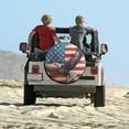thumbnail image 6 of American Flag Camping Spare Tire Cover Independence Memorial Day Camping Wheel Protectors Tyre Covers Weatherproof Wheel Covers for Fit for SUV Truck Travel Trailer, 6 of 10