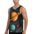 thumbnail image 2 of Pofeuu Solar System Paper Art Print Men's Workout Tank Tops Sleeveless Muscle Gym Shirt Quick Dry-3X-Large, 2 of 7