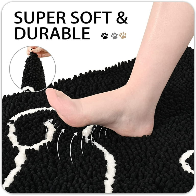 Cute Black Dog Bath Mat – Feblilac® Mat