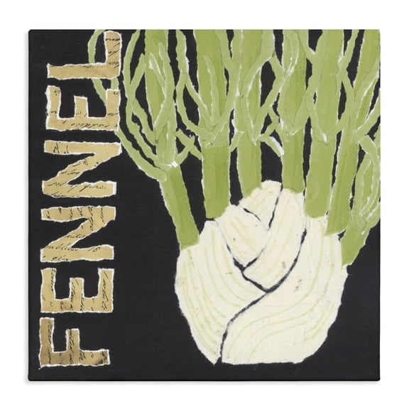 Stupell Industries Rustic Lodge Fennel Root Vegetable Canvas Art, 17 x 17, by Nancy Overton