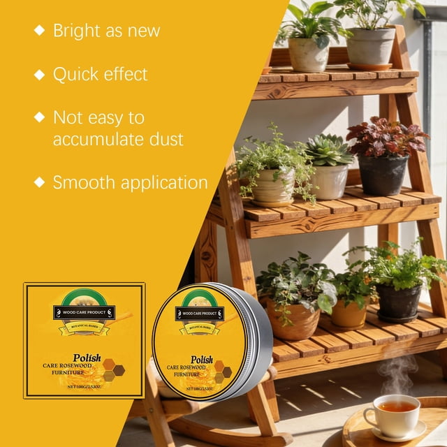 Tong Beeswax Polish And Protector For Restoration And Shine 100g