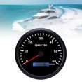 thumbnail image 1 of 110mm Tachometer Gauge with 7 Color Backlight, DC 9-32V 6000RPM Boat Tachometer Hour Meter for Truck Tractor Trailer Car RV, 1 of 7