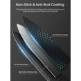 thumbnail image 5 of Knife Set 23 Pieces Kitchen Knife Set with Block and Built-in Sharpener High Carbon Stainless Steel Self-Sharpening Anti-Rust Coating Knife Block Set with Wooden Block, Black, 5 of 8