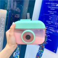 thumbnail image 3 of Straw Cup Cartoon Camera Design Heat Insulation Water Kettle with Shoulder Strap Leak-proof Shoulder Carrying Water Container for Outdoor Children Kids, 3 of 9