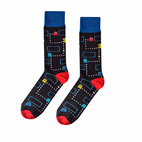 Calcetines De Pac-Man Pantalla Divertidos Moda