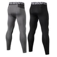 thumbnail image 2 of LANBAOSI 2 Pack Men Compression Pants 3x Running Leggings Sports Active Pants XL, 2 of 6