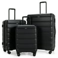 thumbnail image 1 of Costway Ensemble de 3 Valises Rigides, Valise Extensible avec Serrure TSA et Roues Pivotantes, 1 of 10