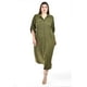 thumbnail image 4 of Vestido camisero midi Roman Fashion /Tallas Extras, 2576 (Verde militar) verde oscuro 40, 4 of 6
