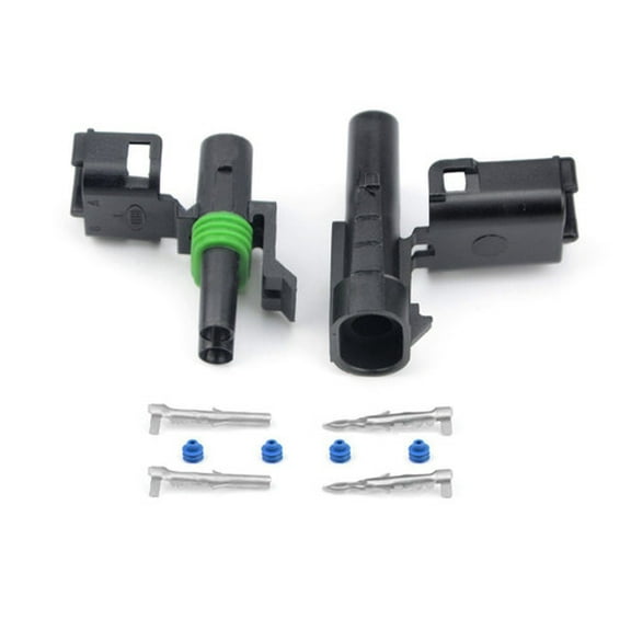 Michigan Motorsports Weather Pack 1, 2, 3, 4 or 6 Pin Connector Kit 5 Sets 12-16 AWG Wire with Weather Tight quick connect locking terminals