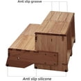 thumbnail image 5 of 32 Inch Wooden Two-Step Stool for Adults and Kids, Wider Anti-Slip Bedside Steps and Spa Stairs, 5 of 12