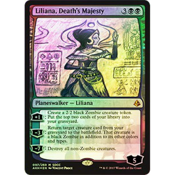 Mtg Promo Cards Liliana Death S Majesty Sdcc 2017 Walmart Com Walmart Com