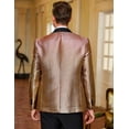 thumbnail image 4 of COOFANDY Mens Fashion Dress Suit Jacket Slim Fit Casual One Button Lapel Blazer Party Wedding Dinner Prom Tuxedo, 4 of 6