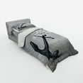thumbnail image 3 of Ambesonne Anchor Bedding Set 4 Pcs, Flying Seagulls Grey, Queen, Grey, 3 of 3