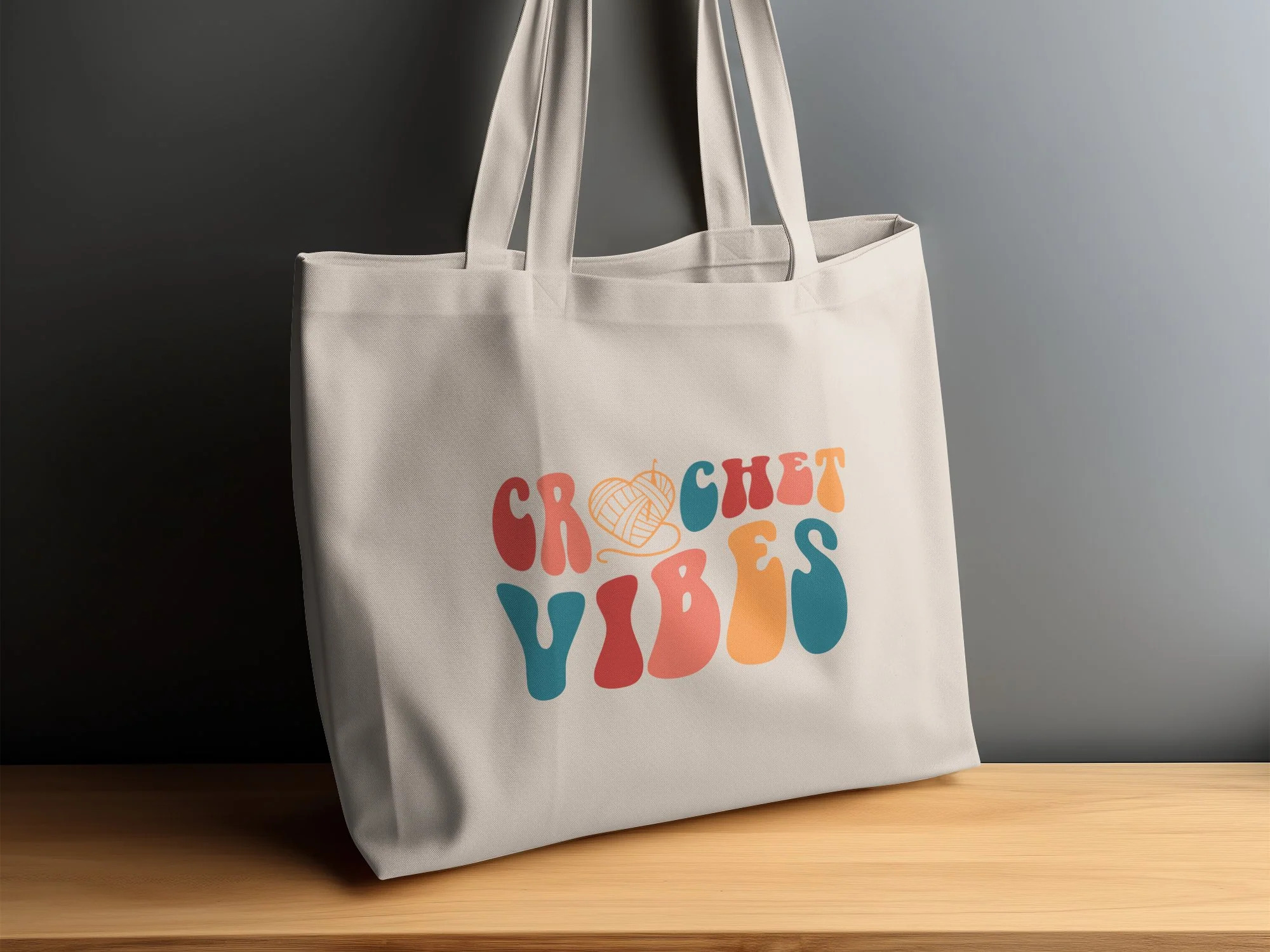 Crocheter Gift, Crocheting Yarn Tote Bag, Project Bag, Gift for Crocheter, Hobby Craft Bag