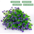 thumbnail image 6 of MAMOWEAR Artificial Flowers for Outdoor, 6PCS UV Resistant Fake Flowers for Decoration Indoor, No Fade Faux Plastic Hanging Plants Wedding Farmhouse Garden Porch Window Décor, 6 of 9