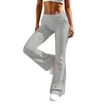 thumbnail image 5 of Ozmmyan Womens Bootcut Yoga Pants High Waisted Slim Fit Stretch Trousers with Pockets Casual Solid Color Lounge Pants, 5 of 8