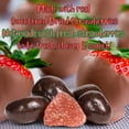 thumbnail image 4 of Dark Chocolate Covered Dried Strawberries by It's Delish, 55 OZ Jumbo Container  Gourmet Dark Chocolate Covered Strawberry Fruit Snacks Bulk Chocolate Candy  Vegan, Kosher, 4 of 7