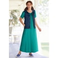 thumbnail image 5 of Woman Within Plus Size Perfect Short-Sleeve Scoopneck Maxi Tee Dress, 5 of 6