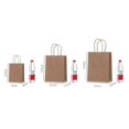 thumbnail image 4 of 10 piezas/lote de bolsas de papel Kraft con asas, bolsas de embalaje de regalo de color sólido para tienda, ropa, suministros de boda y Navidad, kit de bolsos, 4 of 5