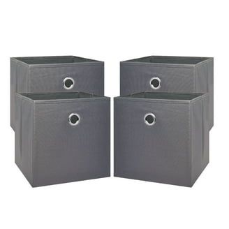 Faux Leather Storage Cube W/ Metal Handle 13X13X13 - Walmart.com