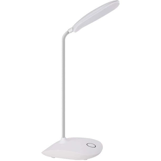 Lámpara de escritorio LED con cuello de cisne flexible de 3 niveles de brillo, lámpara portátil compacta para dormitorio, estudio, oficina, dormitorio, cuidado de los ojos y ahorro de energía Namotu CQ465
