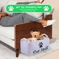 thumbnail image 2 of Pet Toy Storage Bin Dog and Cat Accessory Felt Basket Chest Organizer Container, 2 of 5