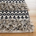 thumbnail image 3 of SAFAVIEH Natura Laird Geometric Cotton Area Rug, Black/Ivory, 6' x 6' Square, 3 of 8