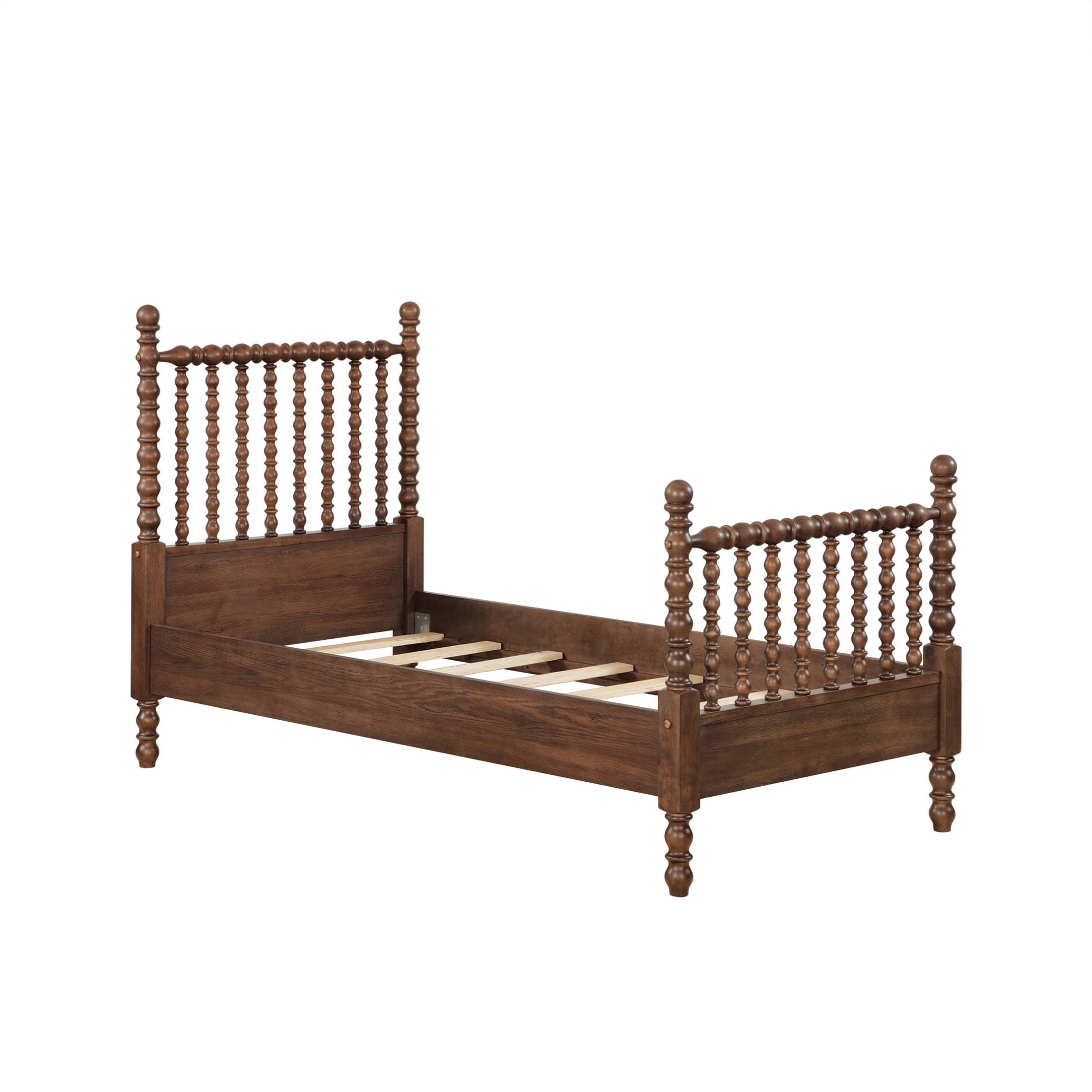 The Pioneer Woman Harper Twin Spindle Bed, Homestead Brown