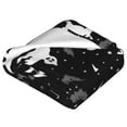 thumbnail image 2 of MYFLOCY Halloween Throw Blanket 50x60 Inch Black White Decorative ( Spooky Bat ), 2 of 6
