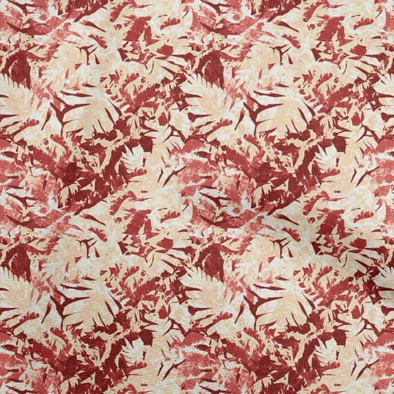 oneOone Viscose Chiffon Red Fabric Abstract Dress Material Fabric Print Fabric By The Yard 42 Inch Wide