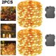 thumbnail image 1 of Cortina Luces LED Con Alambre Cobre Al IP65 para Fiesta Festival (luz Cálida) 2 Uds., 1 of 4