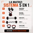 thumbnail image 4 of Kit Set Mancuerna 5en1 Ajustable 30 Kg Pesa Barra Kettlebell Centurfit, 4 of 7