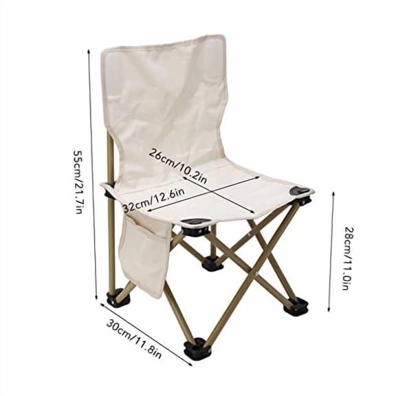 Low Beach Chair Folding Camping Chairs Outdoor Portable Armchair with Storage Bag Camping Chair for Camping Picnics, Wood Grain Beach Chair