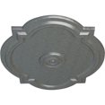 thumbnail image 3 of Ekena Millwork 21 1/4"W x 17 3/8"H x 1"P Waltz Ceiling Medallion (Fits Canopies up to 4 1/2"), Hand-Painted Platinum, 3 of 6