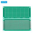 thumbnail image 3 of Uxcell 2.8" x 1.2" PCB Board Circuit, 20 Pcs Prototype Perfboard Solder Boards, Green, 3 of 5