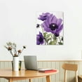thumbnail image 2 of ONETECH Canvas Art Wall Decor for Bedroom Purple Flower Bloom Close Up Pictures Prints on Canvas Wall Decoration for Bedroom Simple Life Modern Minimalism Artwork Framed Wall Art Canvas Wall Art, 2 of 4